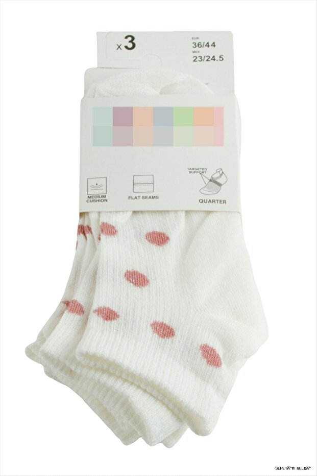 Spt-Gld 3 Double Pointed Short (03001) Socks White
