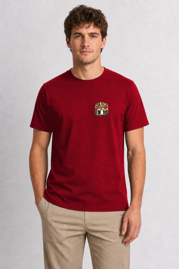 Men's Vienna Classic Music and Architecture Retro Graphic - Red