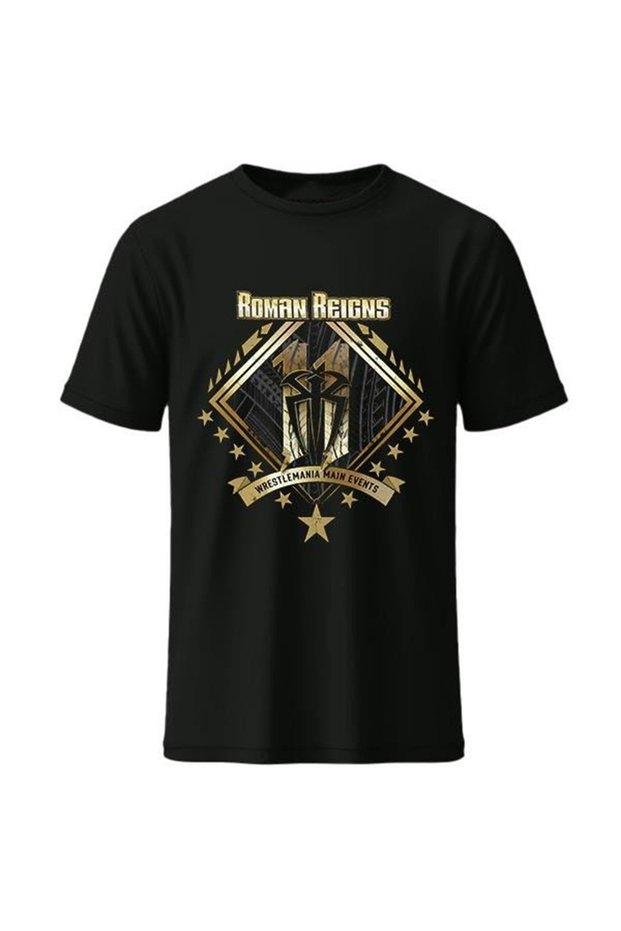 Roman Reigns Levels Above Printed Cotton T-Shirt