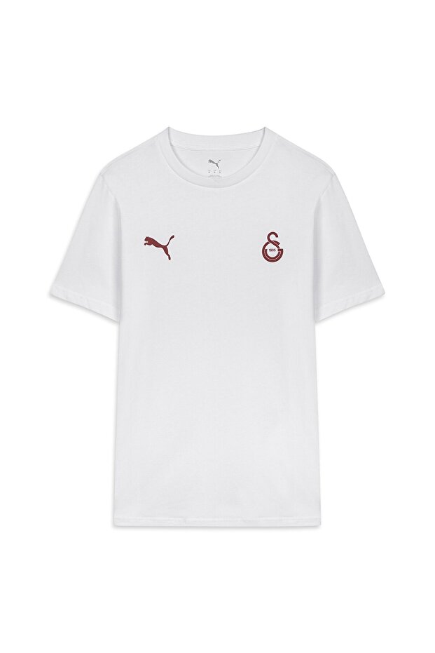 Licensed Puma White T-Shirt with Logo and Emblem 78290720