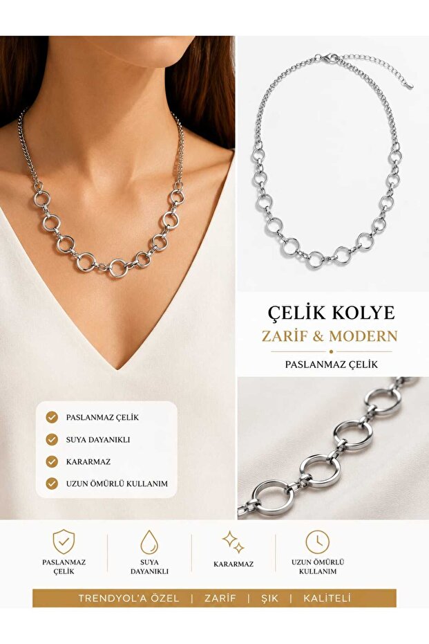 Çelik kolye