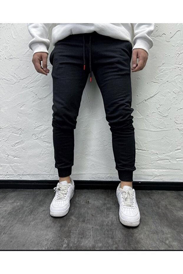 Men's Pocketed Ribbed Sweatpants