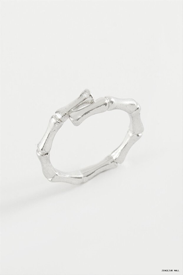 Zngzrmll Bone Metal Ring (14150) Silver Color