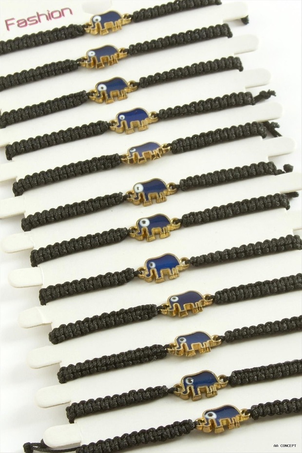 CONCEPTA Fil Macramé-Knotted (210629) Bracelet, Black