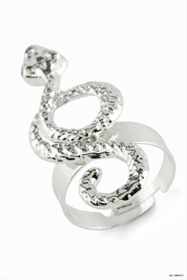 Concepta Snake Metal Ring (234215) Silver Color