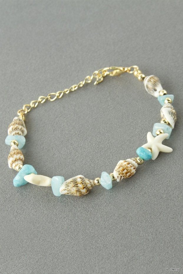 CONCEPTA Broken Seashell Natural Stone (190436) Bracelet, Blue