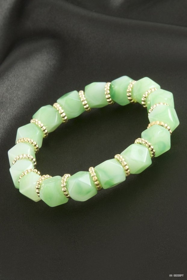 Concepta Zr Model Faceted Plastic (233516) Bracelet Green