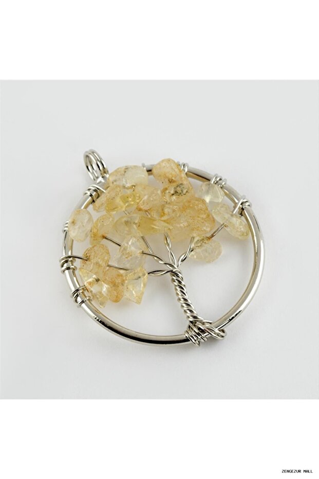 Zngzrmll Agate Natural Stone Pendant (20919) Transparent Tip