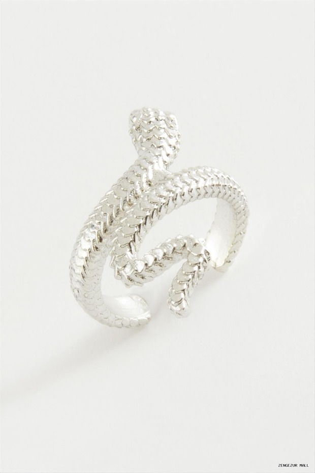 Zngzrmll Snake Metal Ring (25032) Silver Color