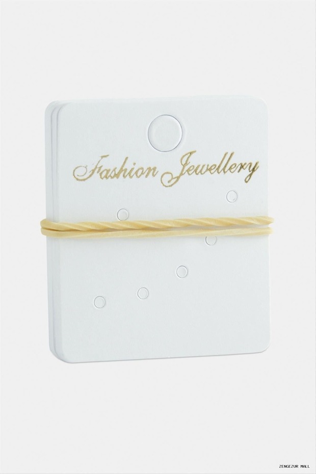 Zngzrmll 6 Hole Earring Cards 200 (32439) Pcs White