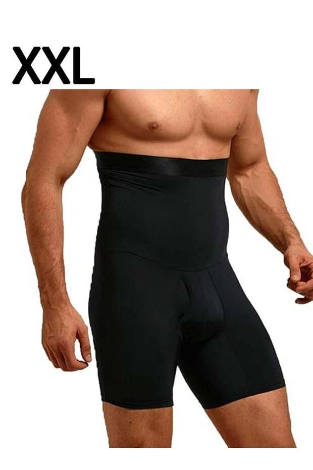 Men Tummy Control Shorts High Waist Slimming Body Shaper Compression Shapewear Belly Girdle