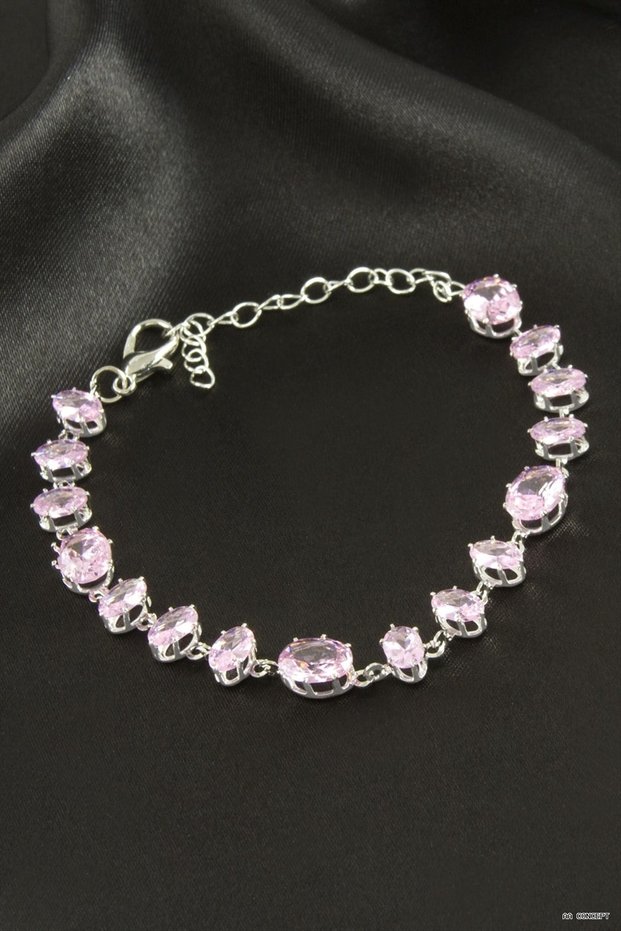 Concepta Savoroski Zircon Stone (01249) Bracelet Pink