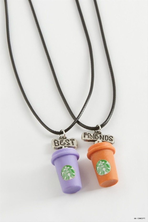 CONCEPTA Beverage-Themed Friendship Necklaces - Pair (162843) Necklace - Purple