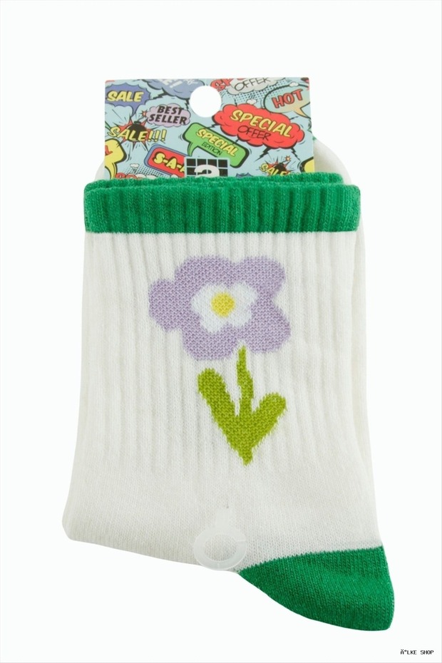 Ilkestor Papatya College Socks (23819) 8X28 Green