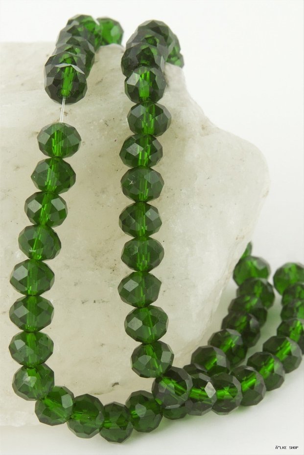 Ilkestor Colorful Crystal String Stone 8 (124147) mm Green