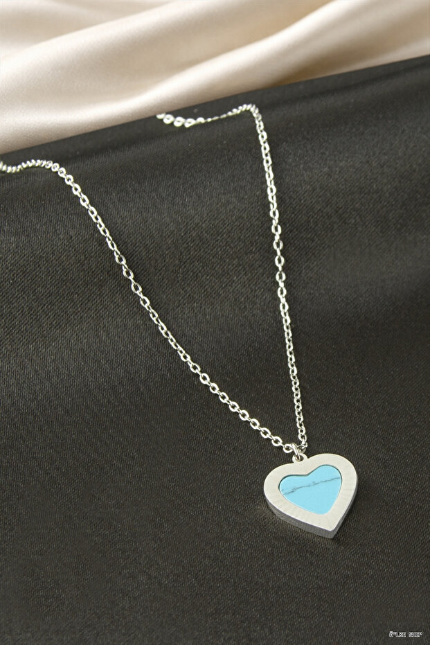 Ilkestor Steel Necklace (60621) Silver Color
