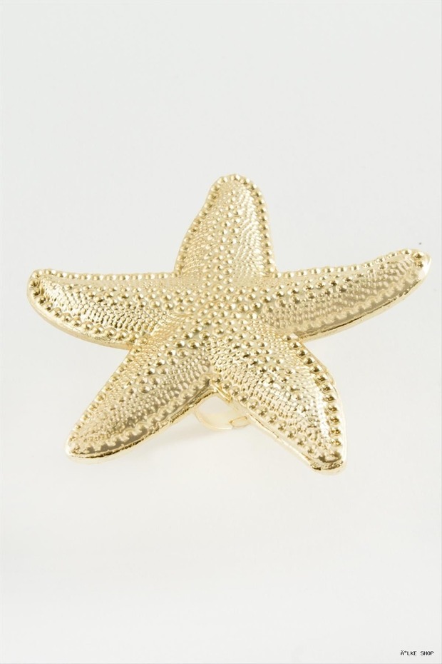Ilkestor Starfish Metal (61141) Ring Yellow