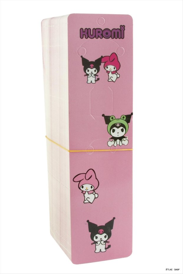 Ilkestor Çzgflm Character Vertical Set Necklace (30703) Card Pink