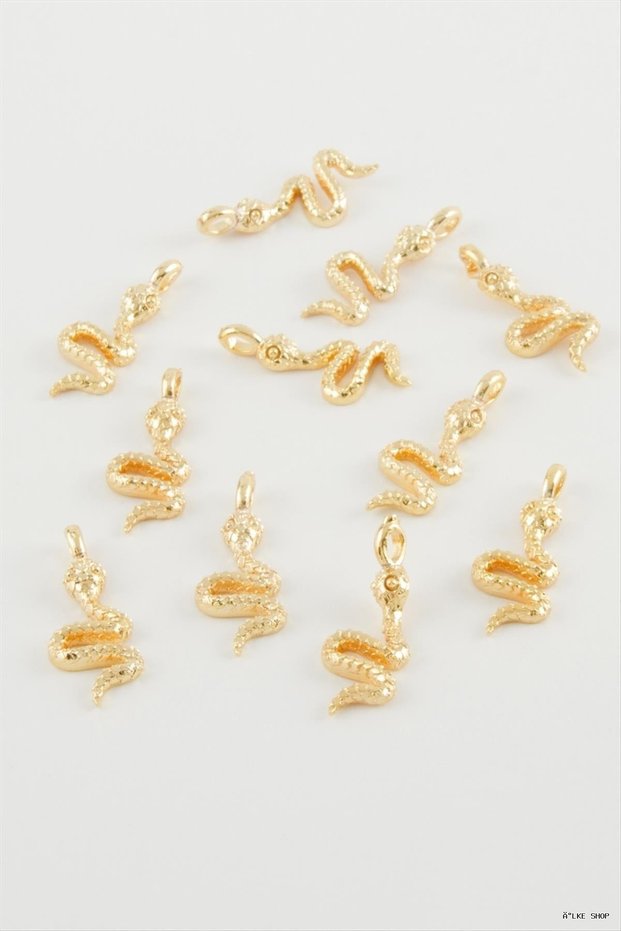 Ilkestor Snake Pendant Horse 1 (35343) Piece Yellow