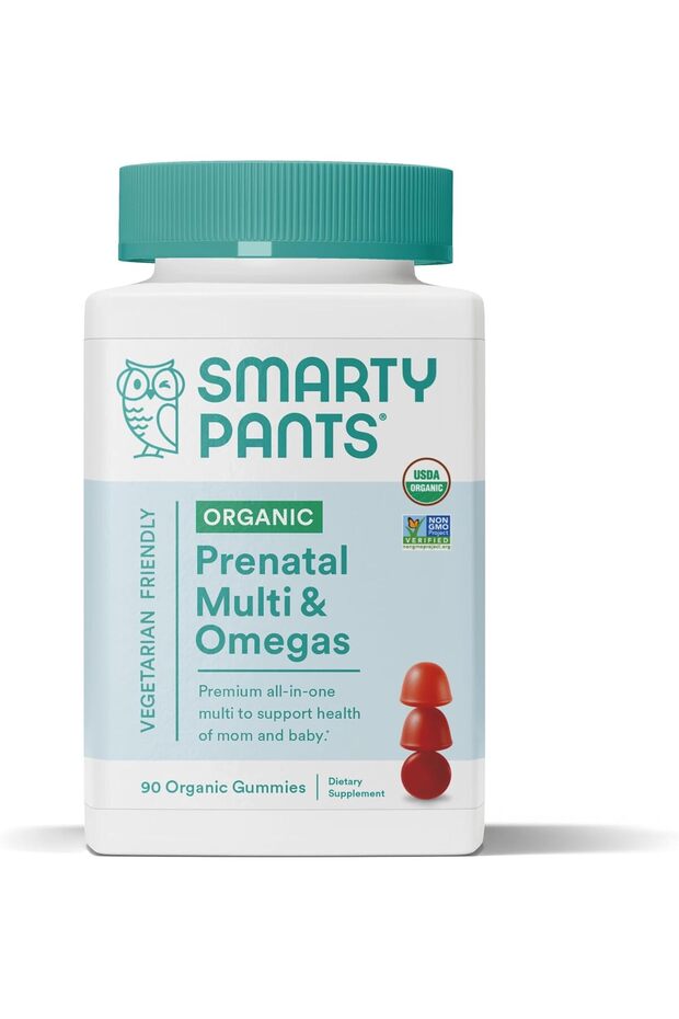 Organic Prenatal Vitamins for Women, Multivitamin Gummies: Biotin, Methylfolate, Omega 3 (ALA), Vitamin D3, C, Vitamin B12, B6, Vitamin A, K & Zinc, 90 Count (22 Day Supply)