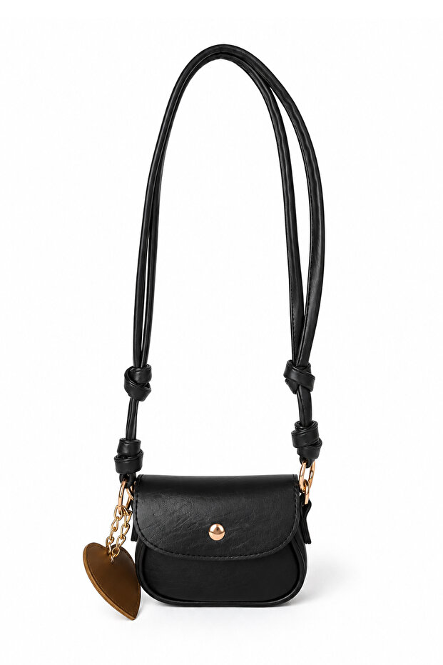 Mini bag with lid black