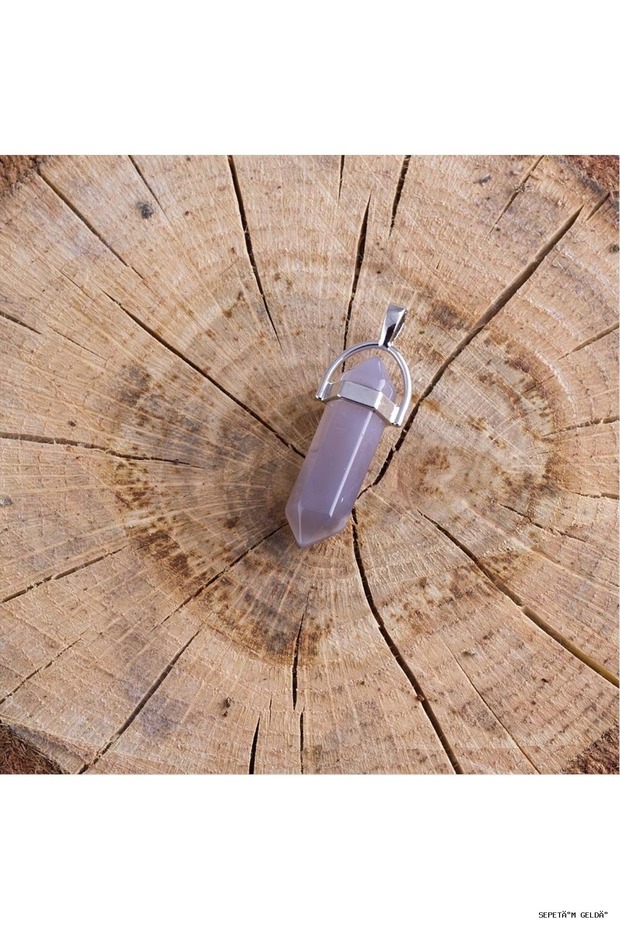 Spt-Gld Agate Point Pendant (113316) Gray Tip
