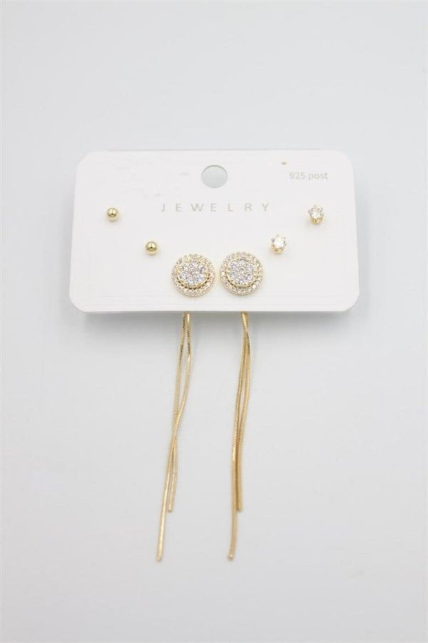 Multiple Set Earrings - Gold