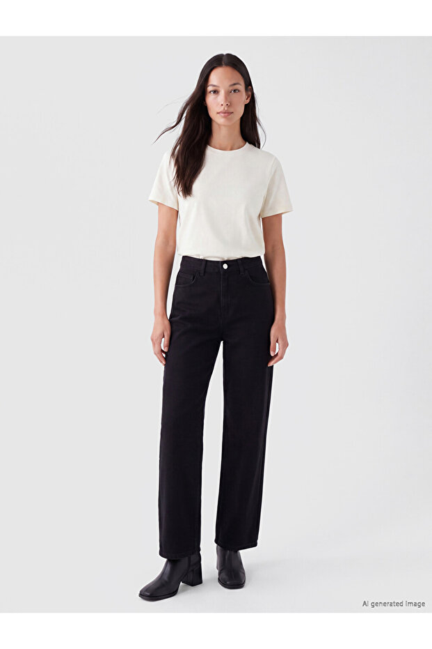 Straight Fit Women's Jean Pants