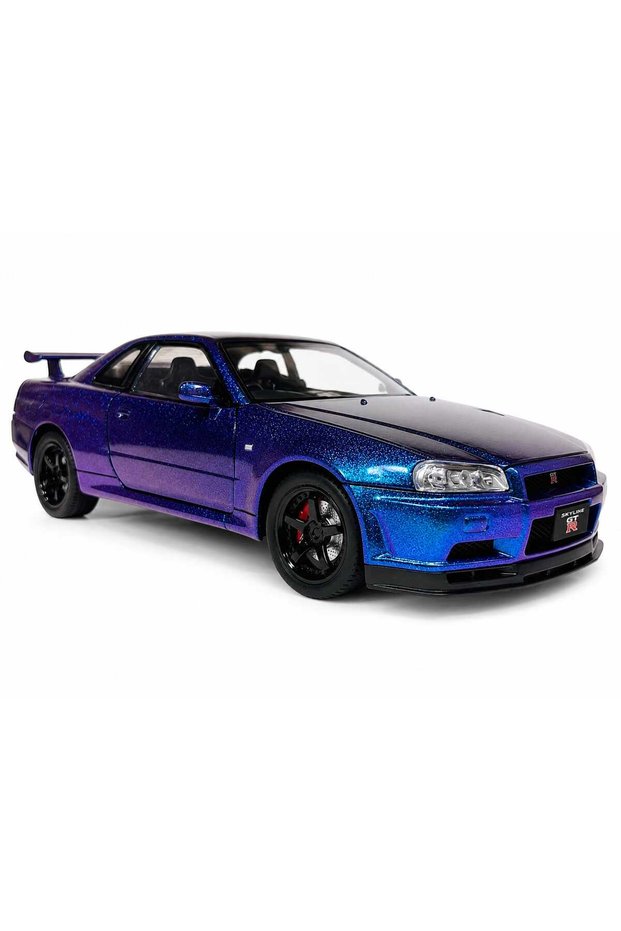 Pullback Nissan GTR R34 Skyline Die-Cast 1:24 Scale Assorted, 1 Piece