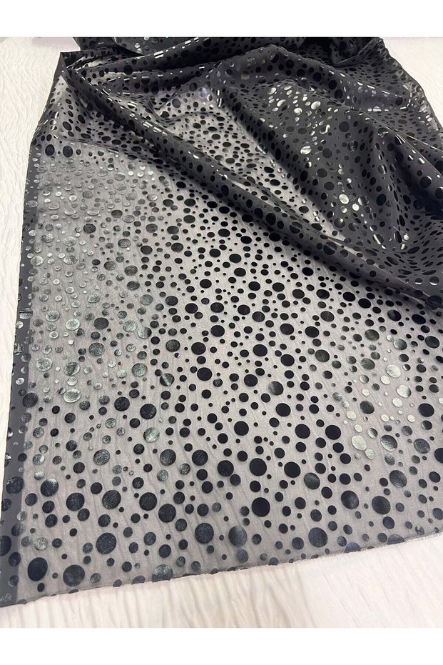 Black Polka Dot Fabric
