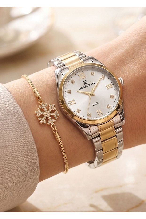 Minimal Round Case Vintage Model Stone Dial Roman Numeral Women's Metal Steel Band Wristwatch