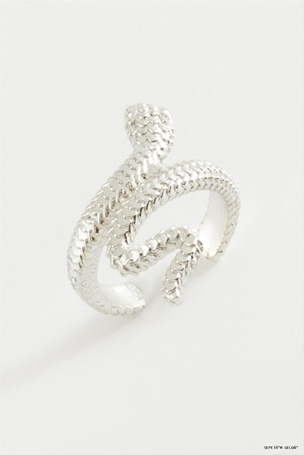 Spt-Gld Snake Metal Ring (131958) Silver Color