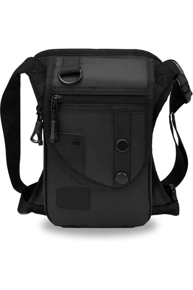 Oxford men's thigh/waist bag detachable leg pockets black