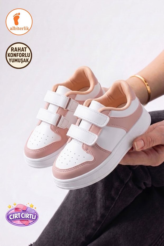 Unisex Velcro Comfortable Sole Soft Daily School Girls Boys Sneaker Sports Shoes