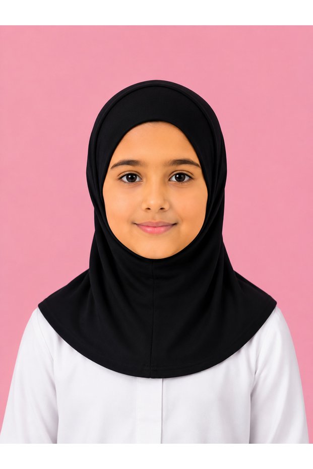 Girls Plain Cotton Hijab – Comfortable Everyday Modest Headscarf