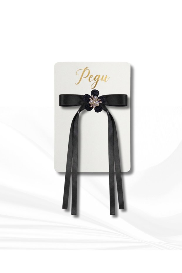 Tiny Dreams Series, Single Black Velvet Ribbon Bow Hair Clip, Pens Hair Clip. Preschool, School, Elementary School, Children's and Youth Buckle Accessories, Wedding Engagement Celebration Invitation Evening Dresses.