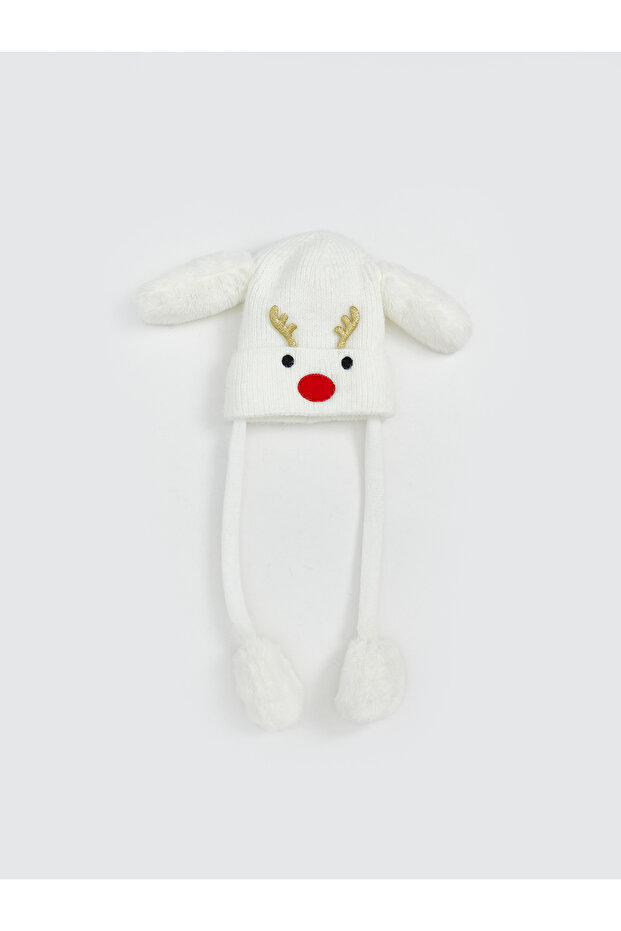Lcw Accessories Ecru Christmas Themed Women's Beret