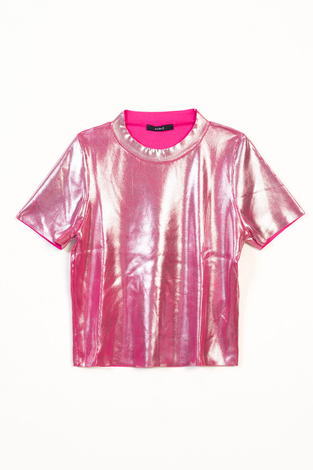 Metallic Tricot T-Shirt