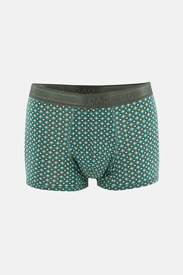 Light Green Patterned Micro Modal Boxer