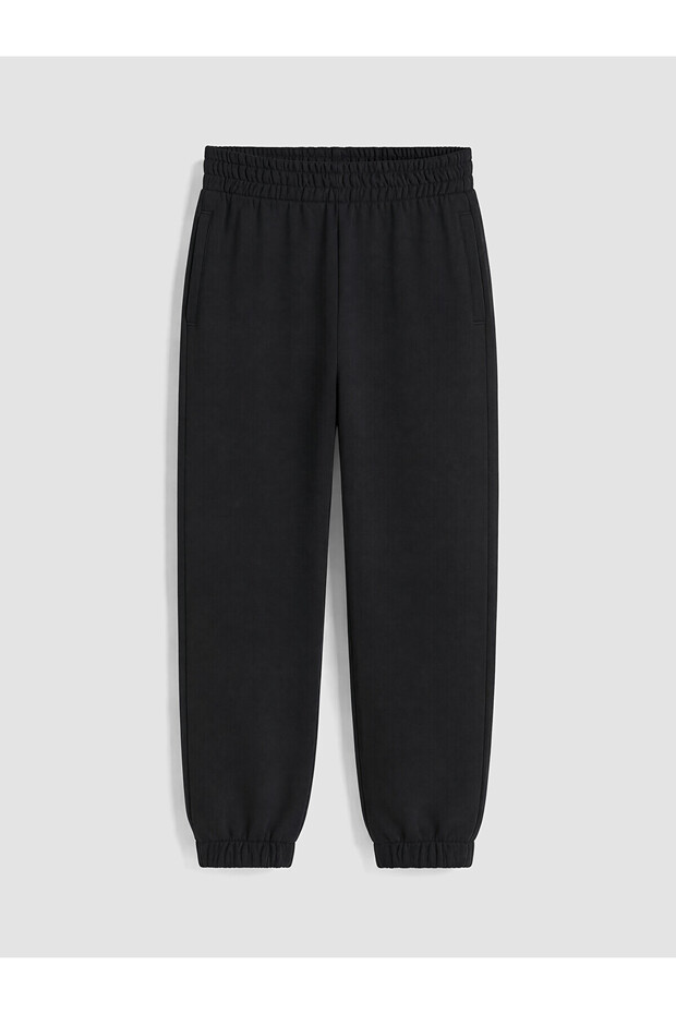 Xside Black Women's Jogger Sweatpants with Elastic Waist