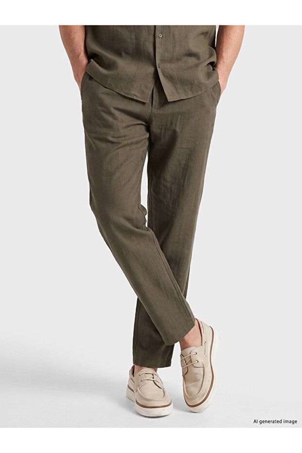 Southblue Brown Regular Fit Men's Trousers