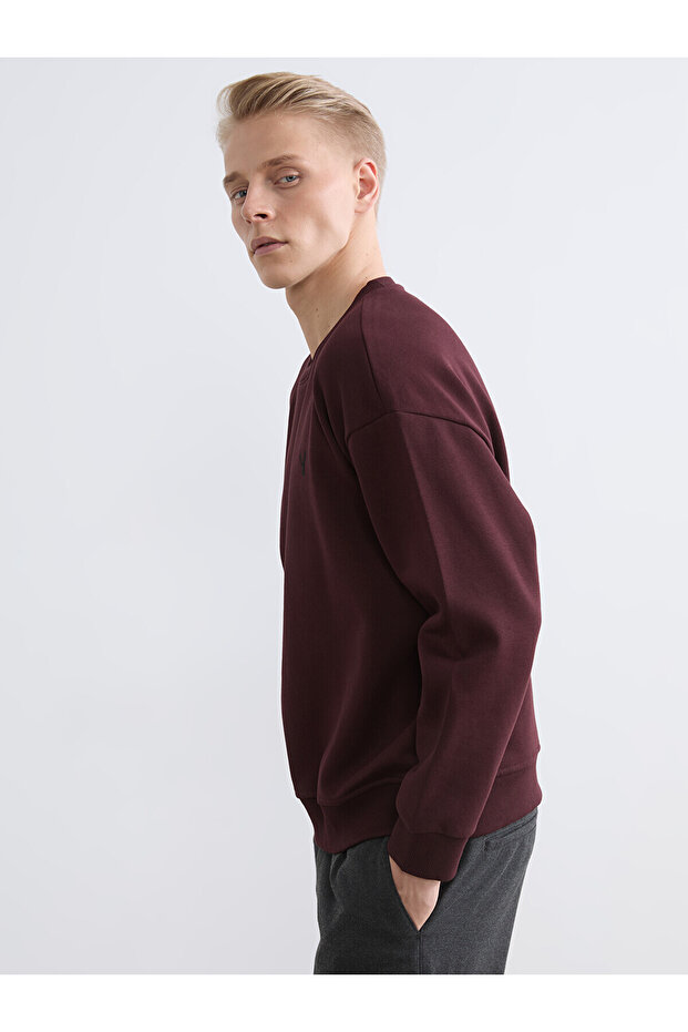 Özmarka New Season Crew Neck Men's Thick Sweatshirt