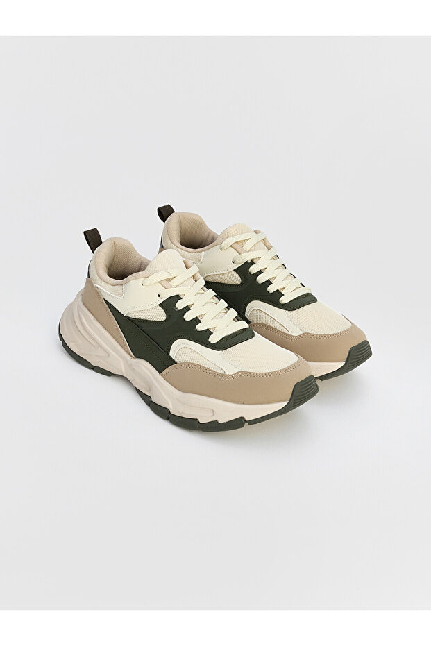 Alita City Lcw Steps Beige Boys' Sneaker with a Difference in Color