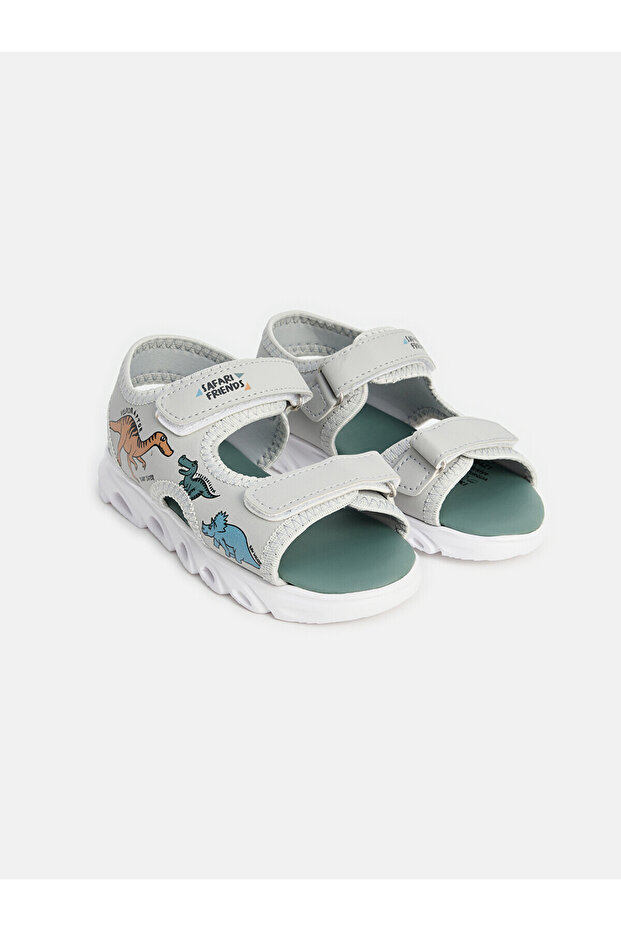 Alita City Lcw Steps Gray Boys' Sandals with a Difference
