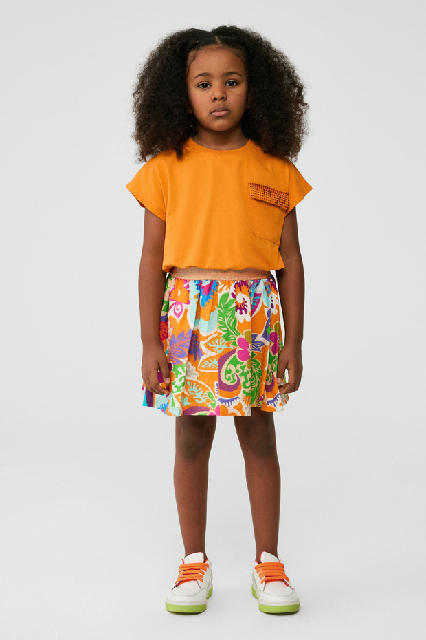 Girl Patterned Skirt
