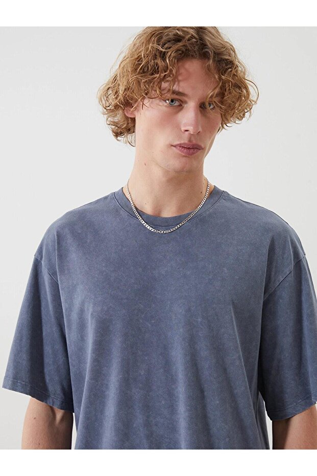 Lc Waikiki Men's Combed Cotton Crew Neck T-Shirt (S5)