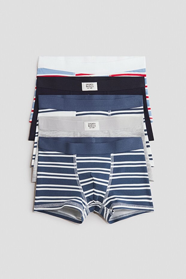 5'li Pamuklu Boxer Şort