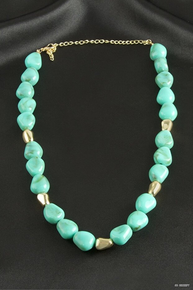 Concepta Zr Model Oval Plastic (235049) Necklace Turquoise