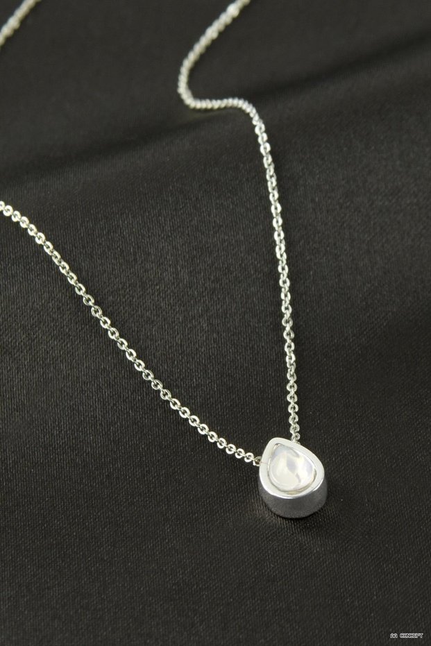 CONCEPTA Stone Necklace (160252) Silver Color