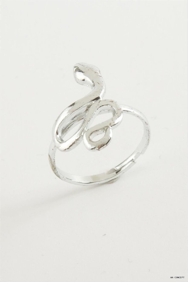 Concepta Snake Metal Ring (11321) Silver Color